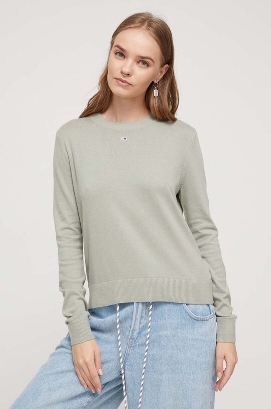 

Свитер Томми Джинс Tommy Jeans, зеленый