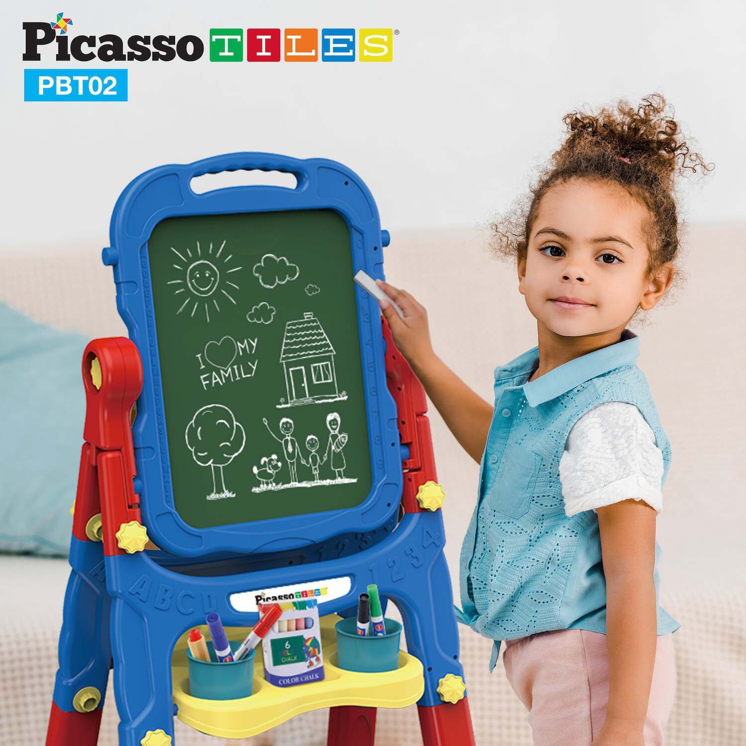 

Универсальная детская доска для рисования мольберта Picassotiles