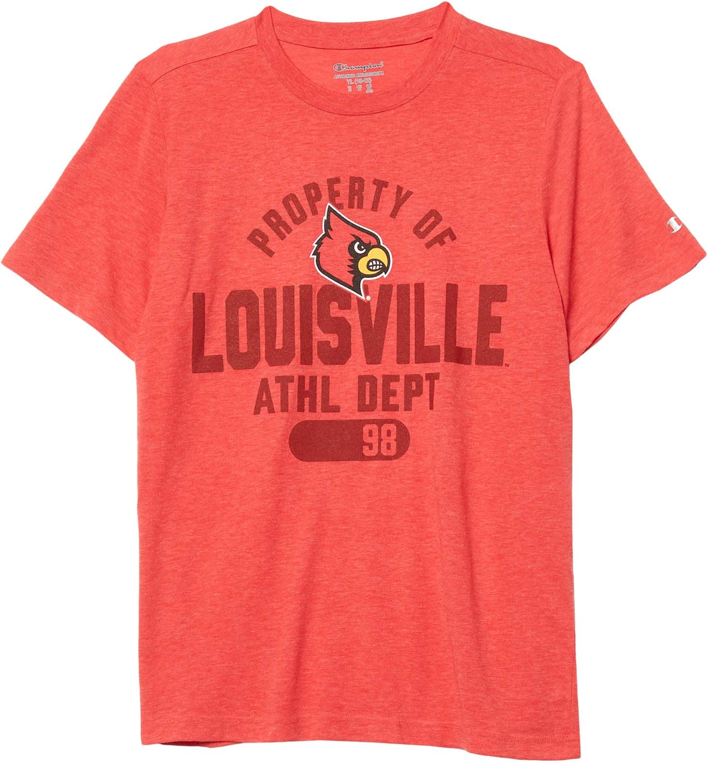 

Футболка Champion College Kids Louisville Cardinals Field Day Short Sleeve Tee, цвет Scarlet