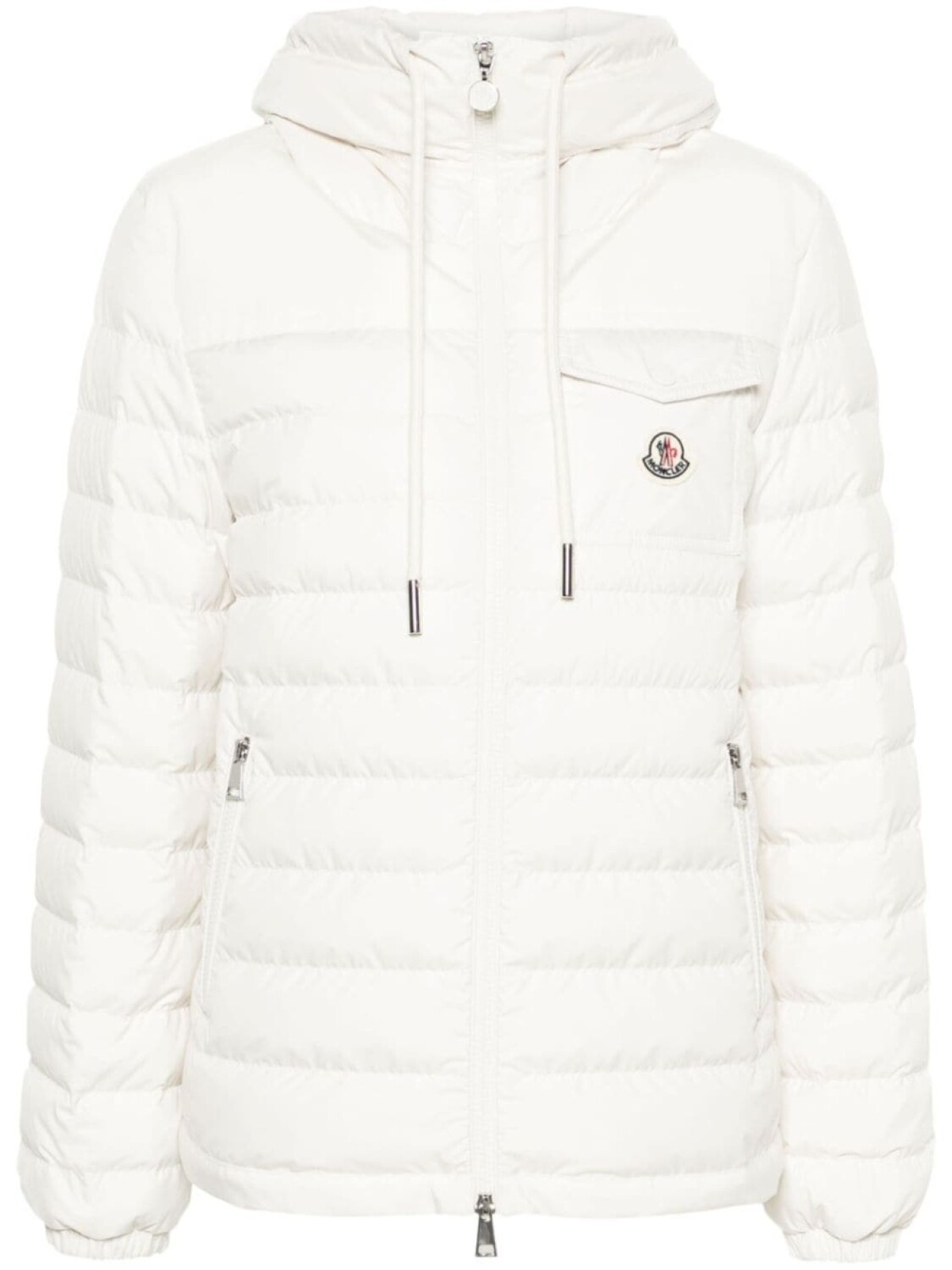 

Moncler пуховик Acamante с капюшоном, нейтральный цвет