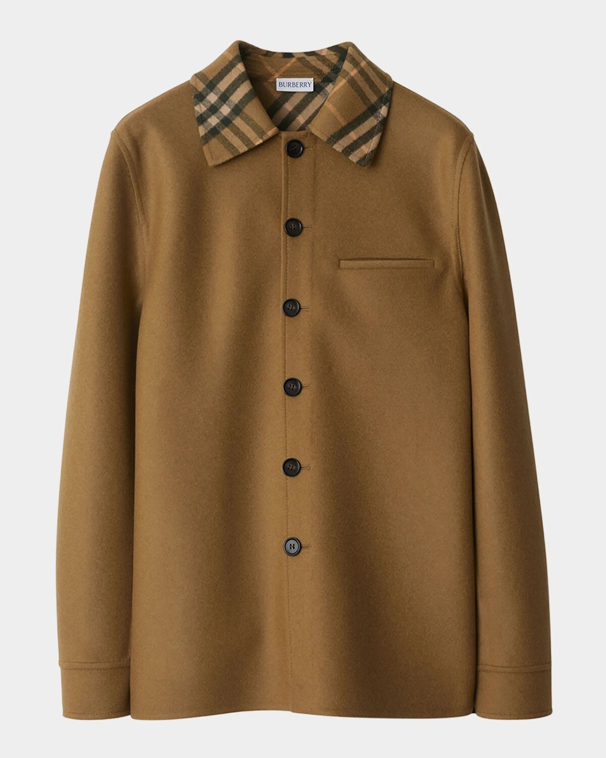 

Куртка-рубашка с клетчатым воротником Cie Burberry, цвет Nest