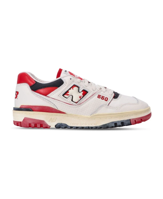 

Кожаные кроссовки со вставками New Balance, мультиколор
