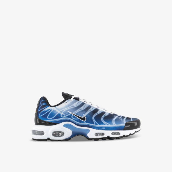 

Кроссовки с низким берцем из тканого материала Air Max Plus с фирменной вышивкой Nike, черный