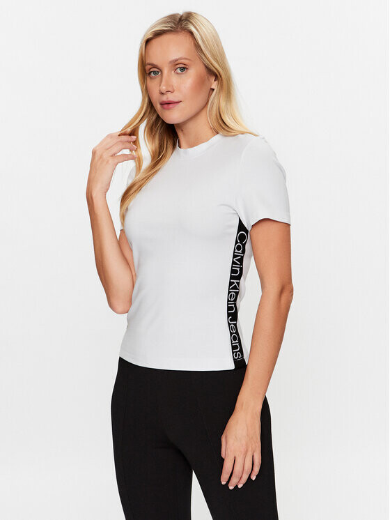 

Футболка узкого кроя Calvin Klein, белый