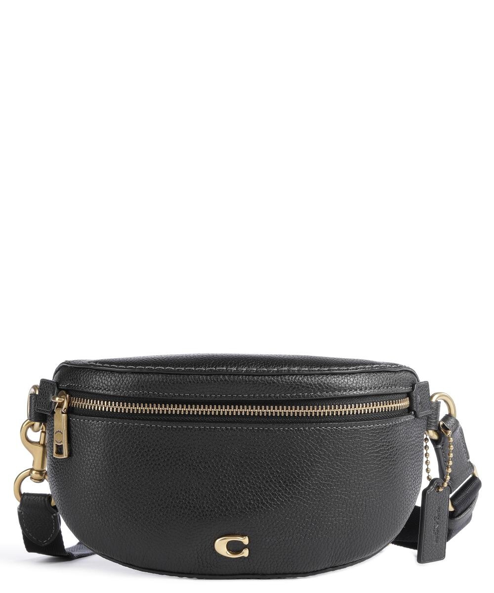 

Поясная сумка Bethany из зерненой кожи Coach, черный