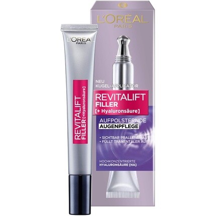 

L'Oréal Paris Revitalift Filler Гиалуроновый крем для глаз Антивозрастной уход за глазами с гиалуроновой кислотой 15 мл
