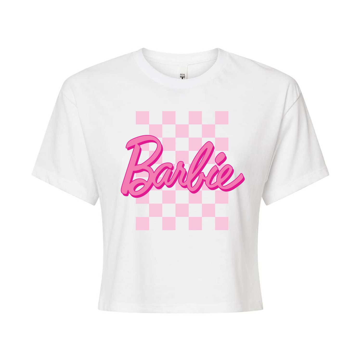Укороченная футболка с рисунком в клетку Barbie Juniors' Barbie