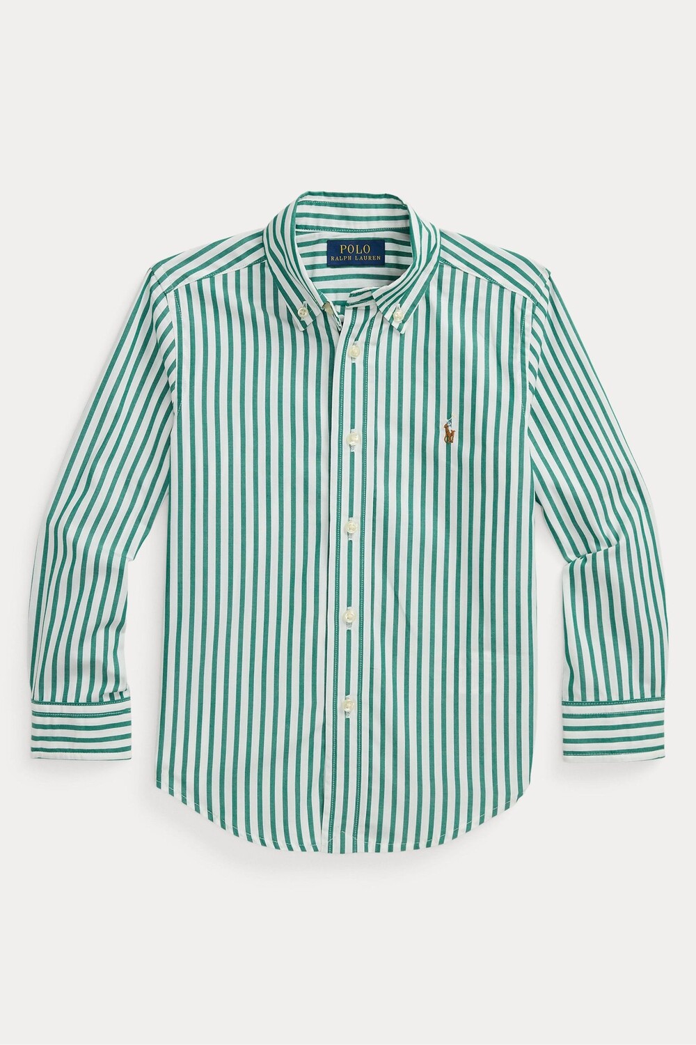 

Рубашка из хлопкового поплина в клетку для мальчика Polo Ralph Lauren, зеленый