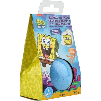 

Бомба для ванны Take Care SpongeBob Sponge Ball с медальоном-сюрпризом Coconut Blue Kids Junior Vegan 170 г
