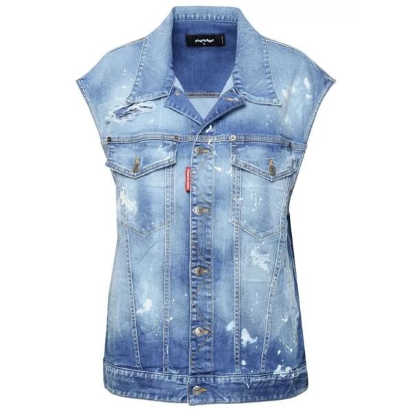 

Джинсы cotton blend vest Dsquared2, синий