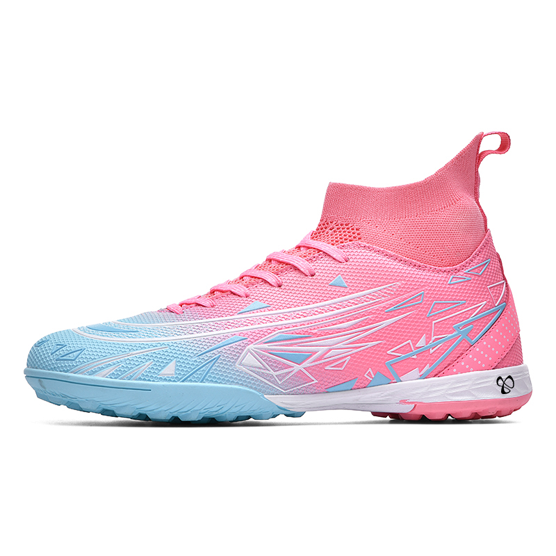 

Футбольные бутсы унисекс с низким верхом Caritesport, цвет White, blue, and pink spikes