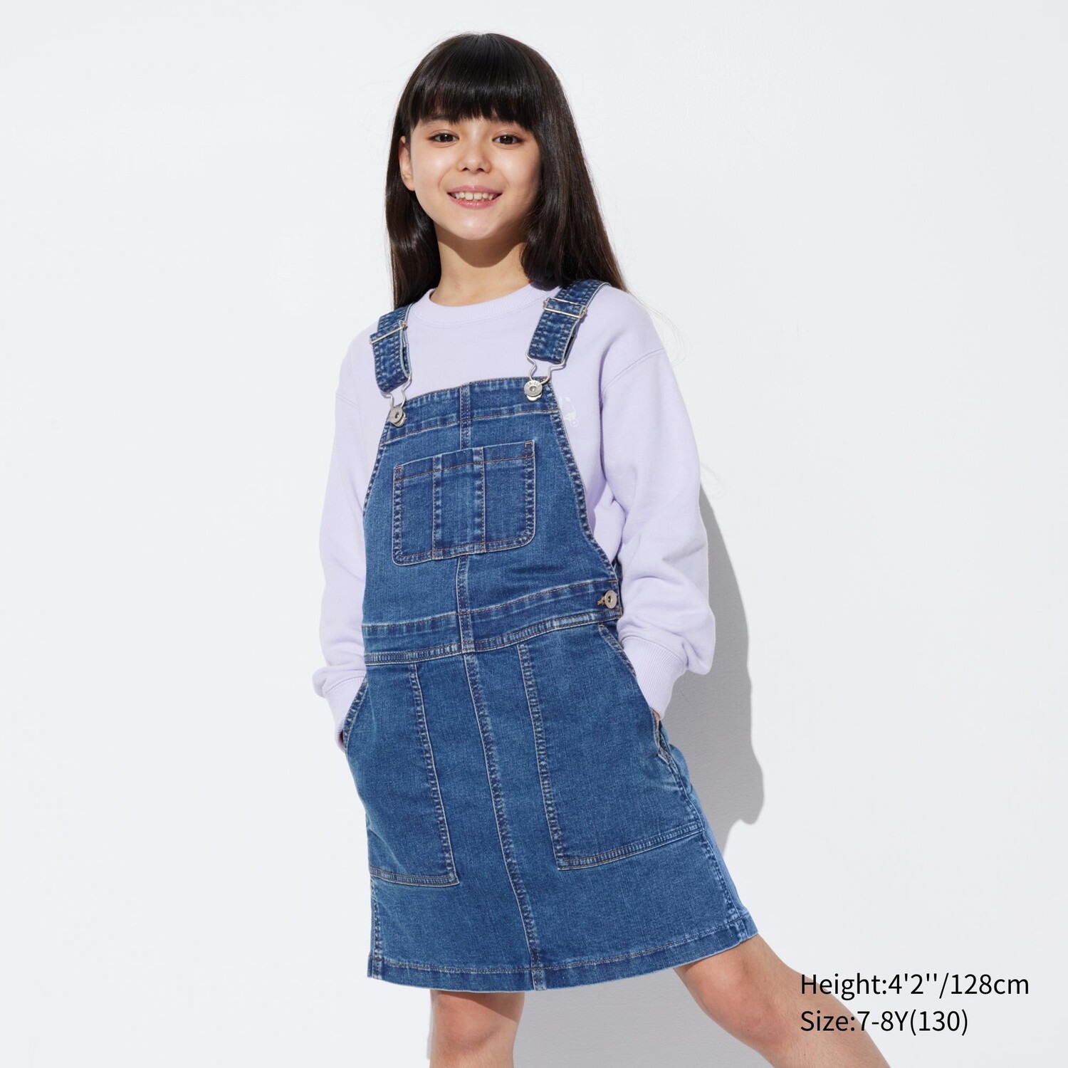 

Платье-синафор UNIQLO для девочек, синий