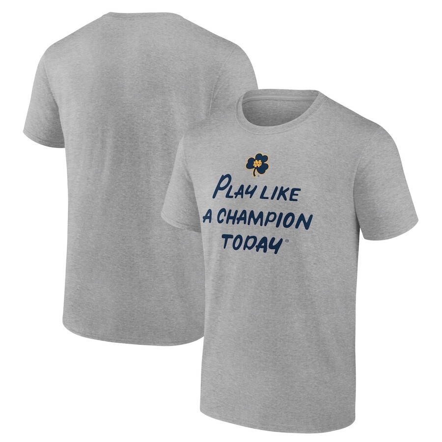 

Футболка с коротким рукавом Fanatics Branded Notre Dame Fighting Irish, серый