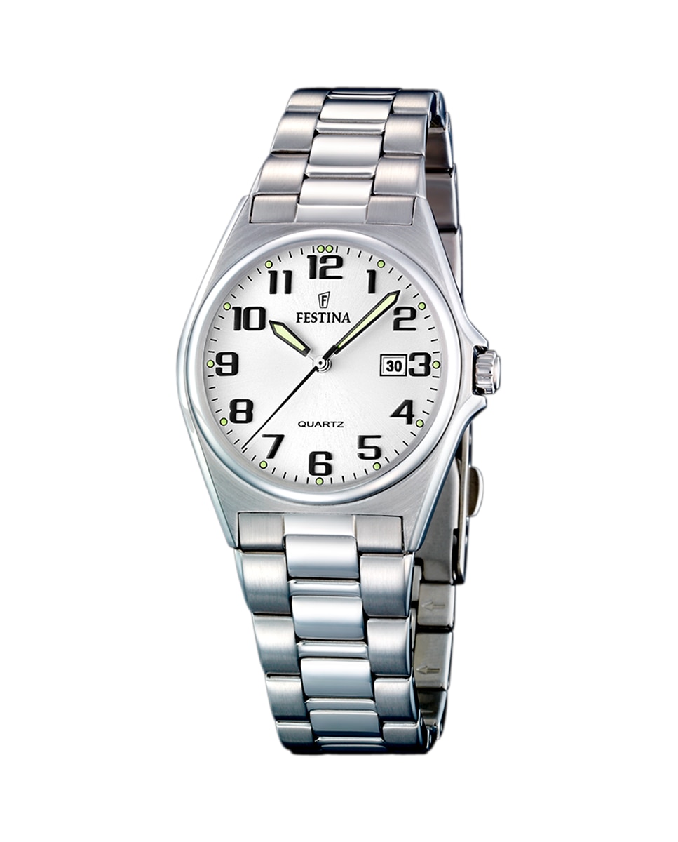 Женские часы F16375/9 Acero Classico в серебристой стали Festina, серебро