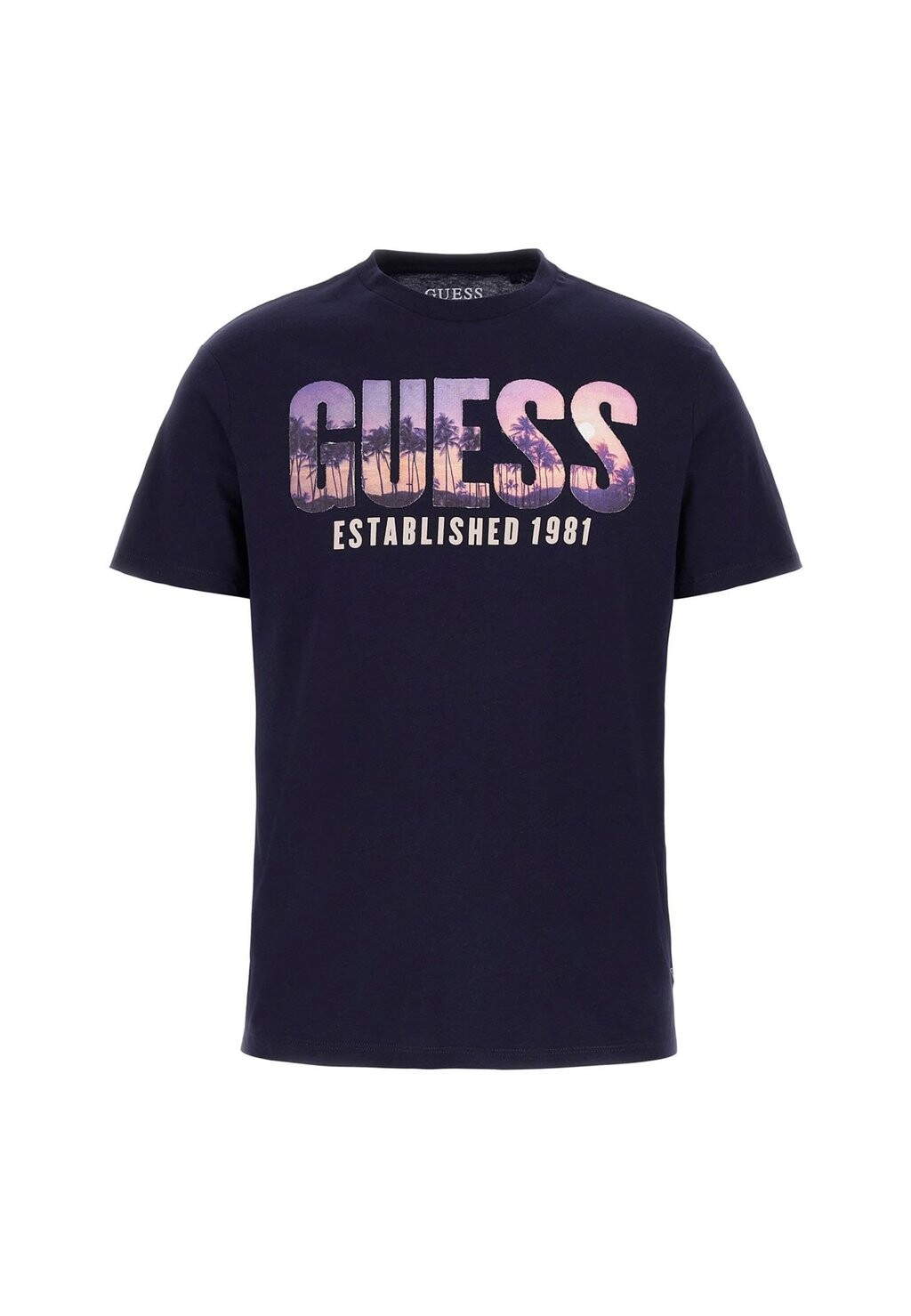 

Футболки с принтом LOGO Guess, синий