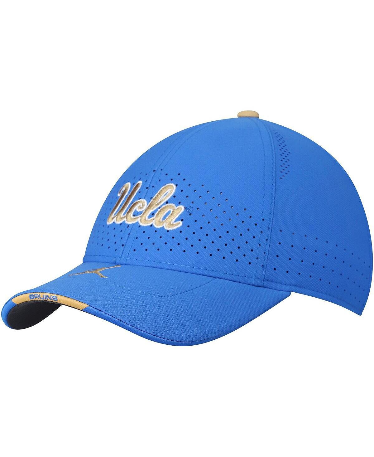 

Мужская брендовая синяя регулируемая кепка UCLA Bruins 2021 Sideline Legacy91 Performance Jordan