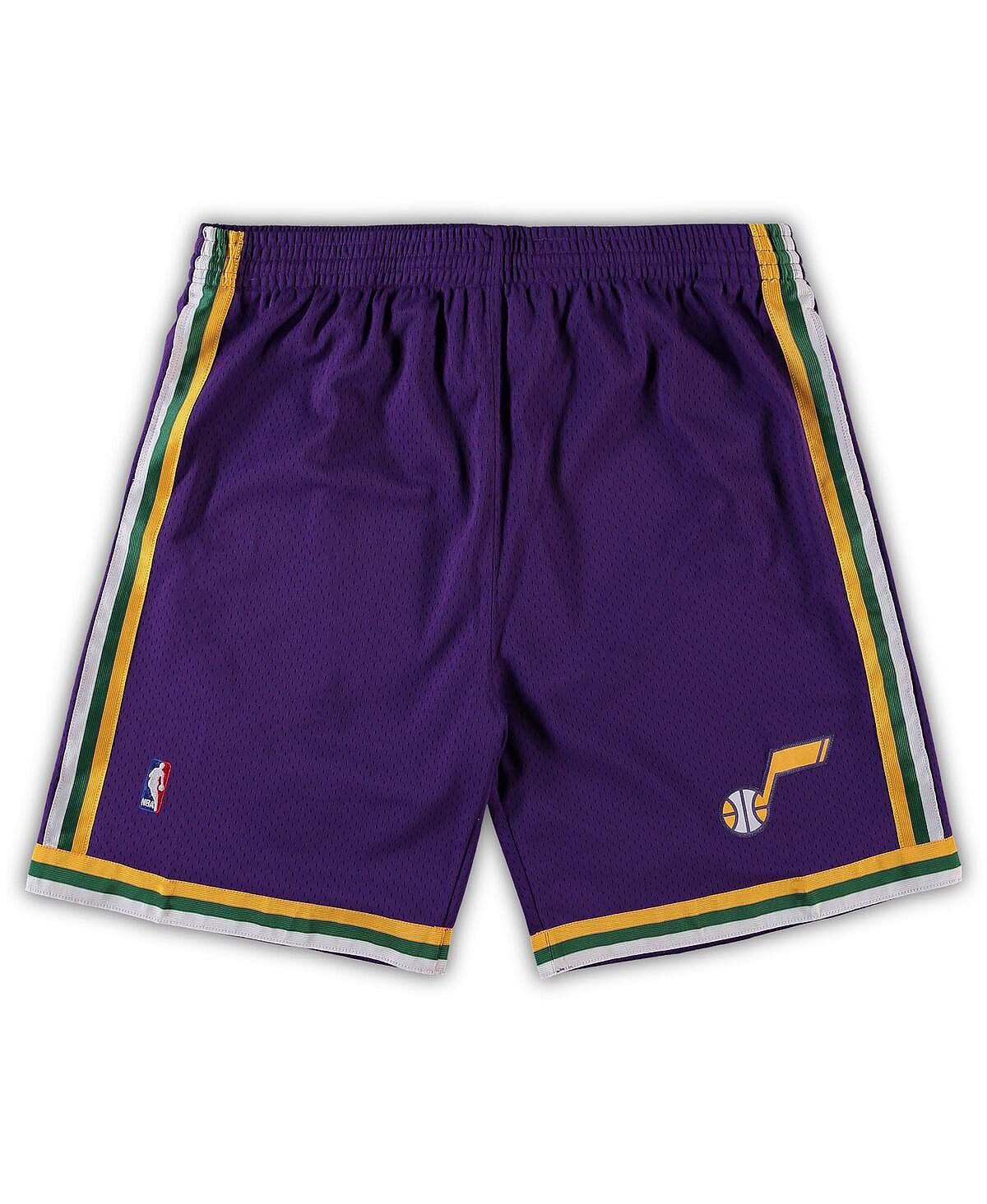 

Мужские фиолетовые шорты Utah Jazz Big and Tall из твердой древесины Classics Team Swingman Mitchell & Ness