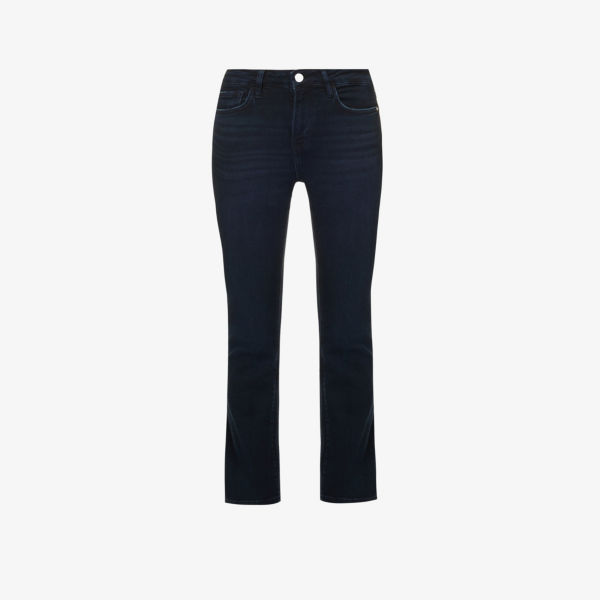 Расклешенные джинсы средней посадки Le Crop Mini Boot Frame, синий джинсы le crop mini boot jeans smsn frame синий