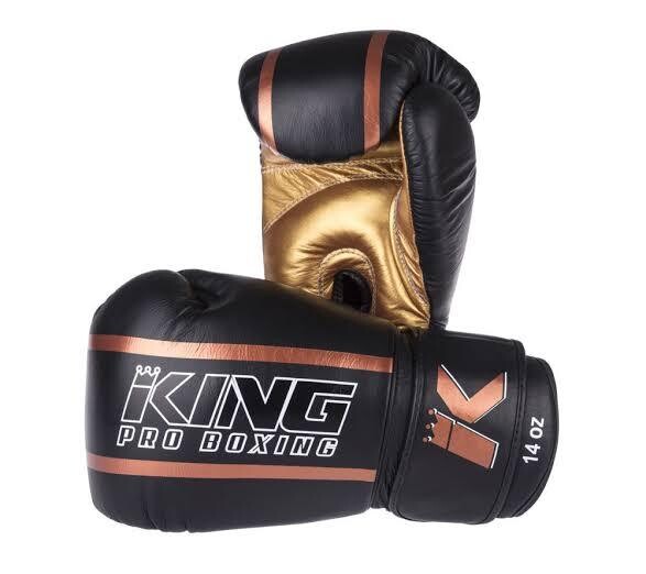 

Боксерские перчатки King Pro Elite3, черный / золотой