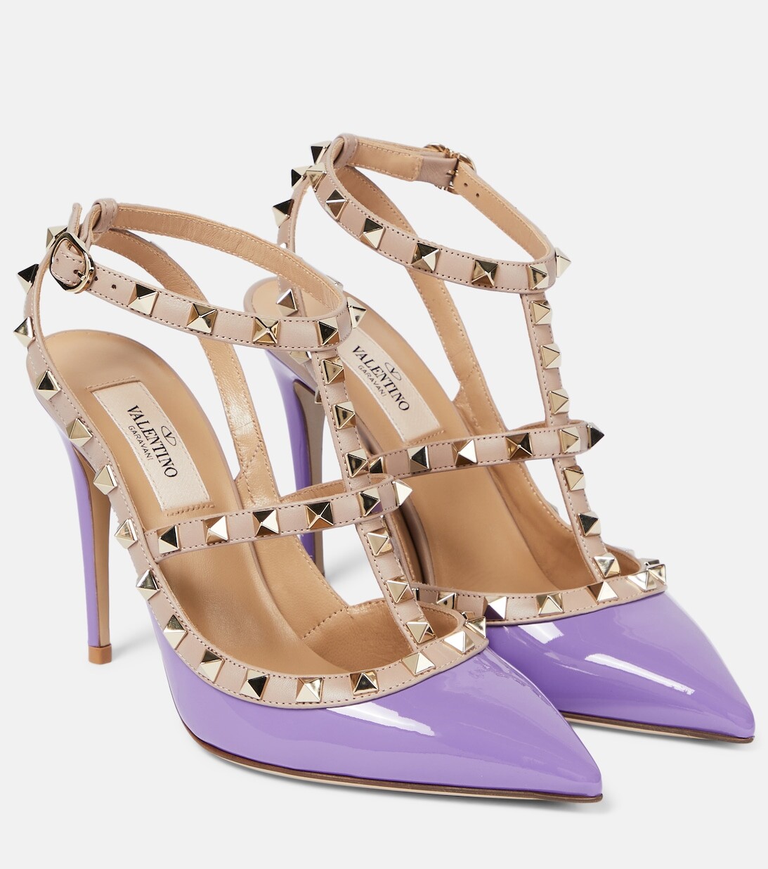 

Лакированные туфли Rockstud Valentino Garavani, фиолетовый
