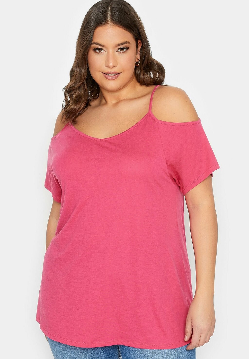 

Базовая футболка Yours Clothing, Розовый
