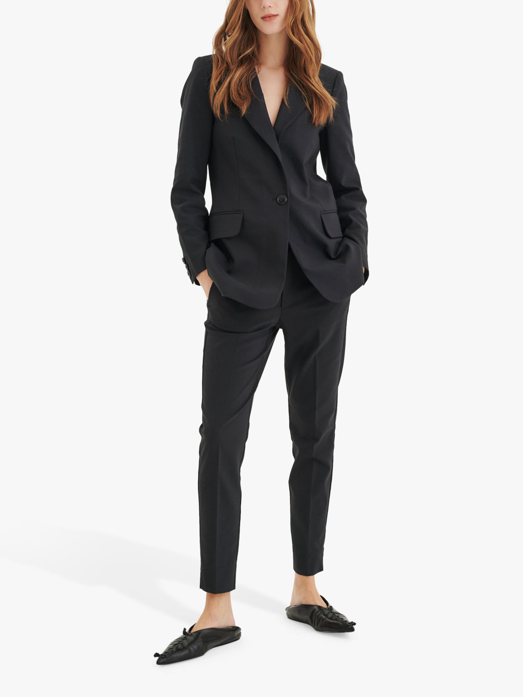 Костюмные брюки InWear Zella, черные удлиненный пиджак zella inwear черный