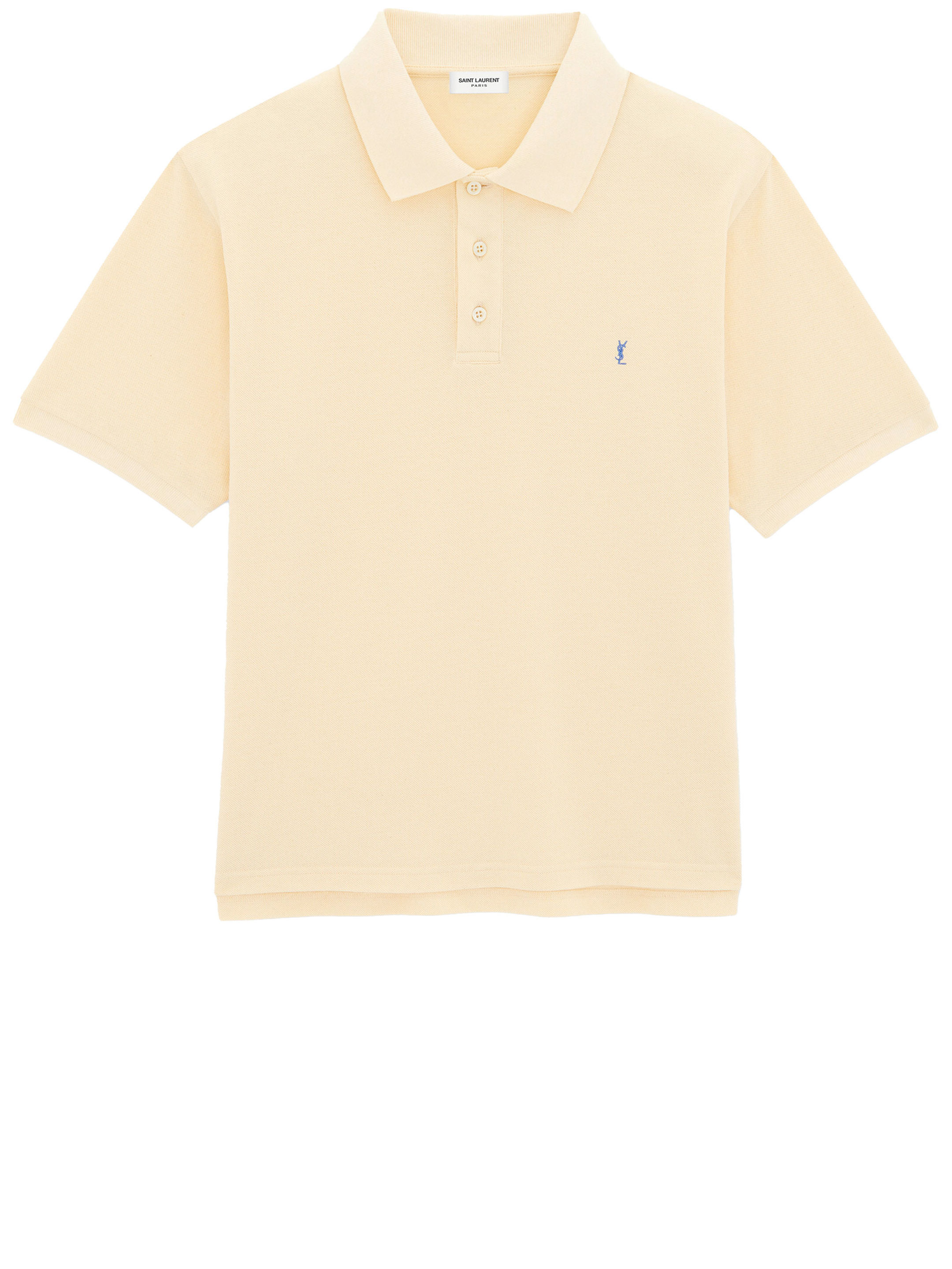 

Рубашка Saint Laurent Cassandre polo, бежевый