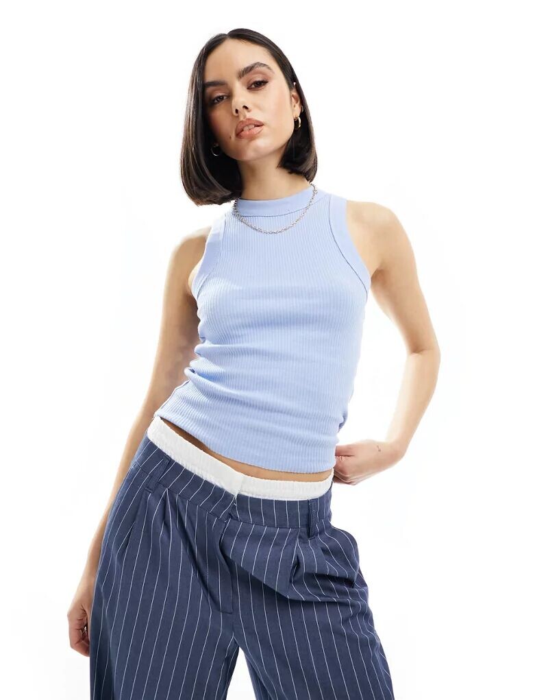 

Голубые кроссовки в рубчик в стиле 90-х годов Cotton On Cotton:On