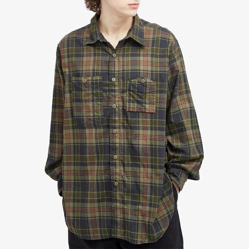 Engineered Garments Рабочая рубашка, зеленый