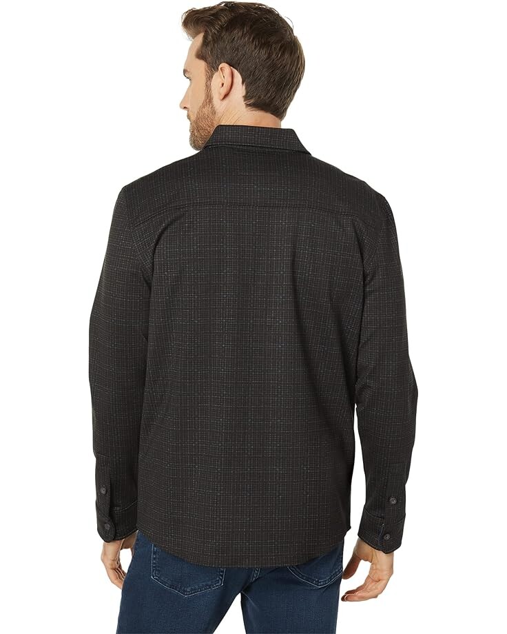 

Рубашка Johnston & Murphy Button Front Knit Shirt, коричневый