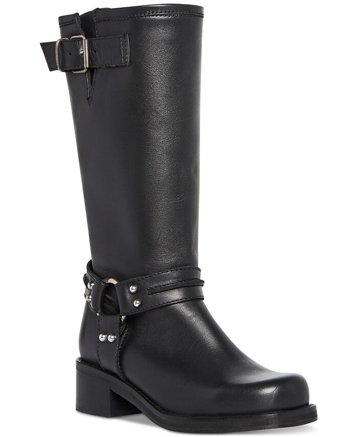 

Женские мотоботы Berrit со средней посадкой и пряжками Steve Madden, черный