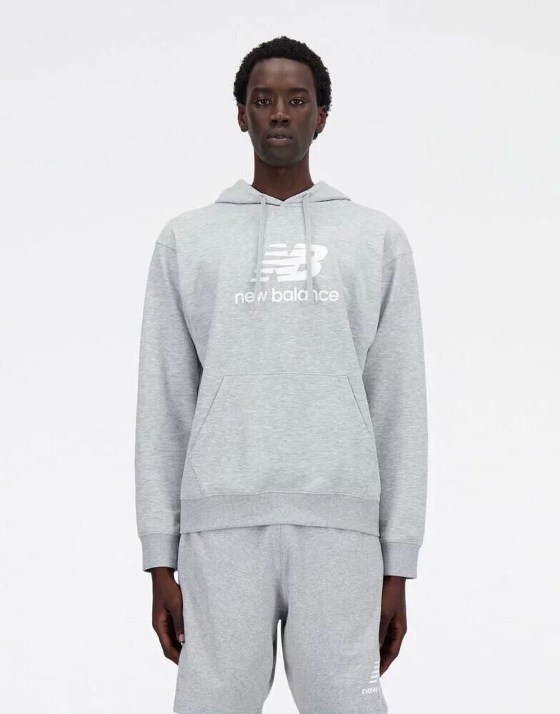 

Серая летняя толстовка с логотипом New Balance Sport Essentials