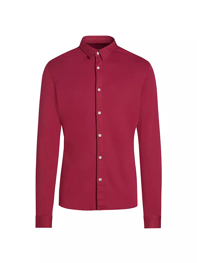 

Рубашка из джерси приталенного кроя с пуговицами спереди Saks Fifth Avenue, цвет anemone