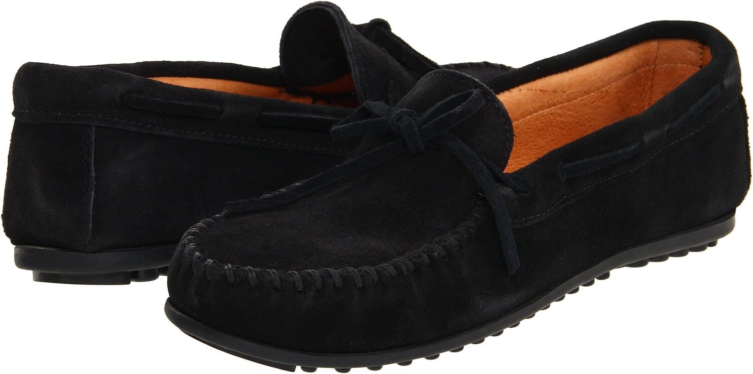 

Лоферы Classic Moc Minnetonka, черная замша, Черный