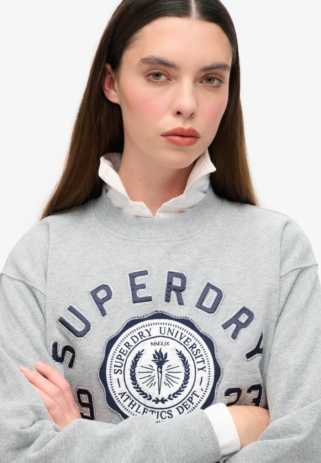 

Блуза LOOSE Superdry, серый