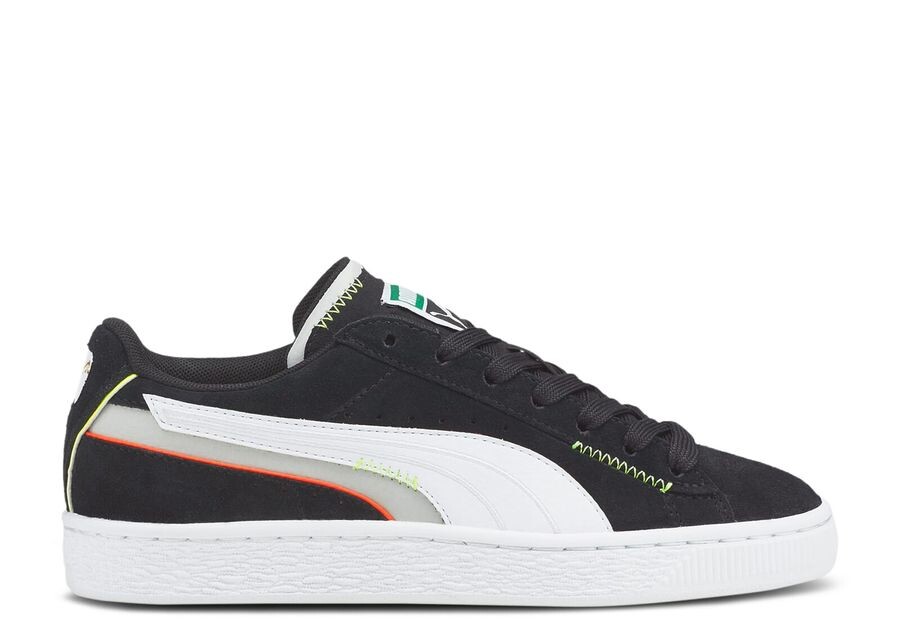 

Кроссовки Puma Suede Jr 'Displaced - Black Harbor Mist', черный