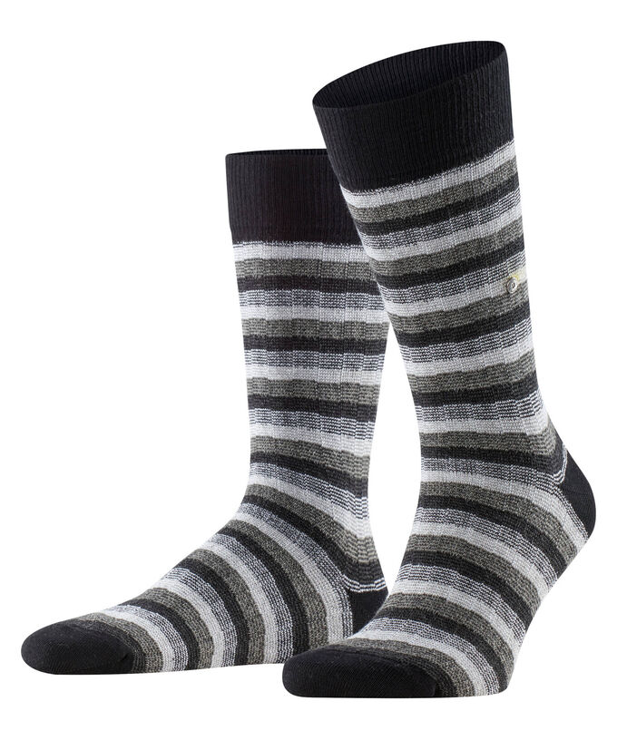 Носки с фирменными полосками Burlington, черный носки унисекс с полосками