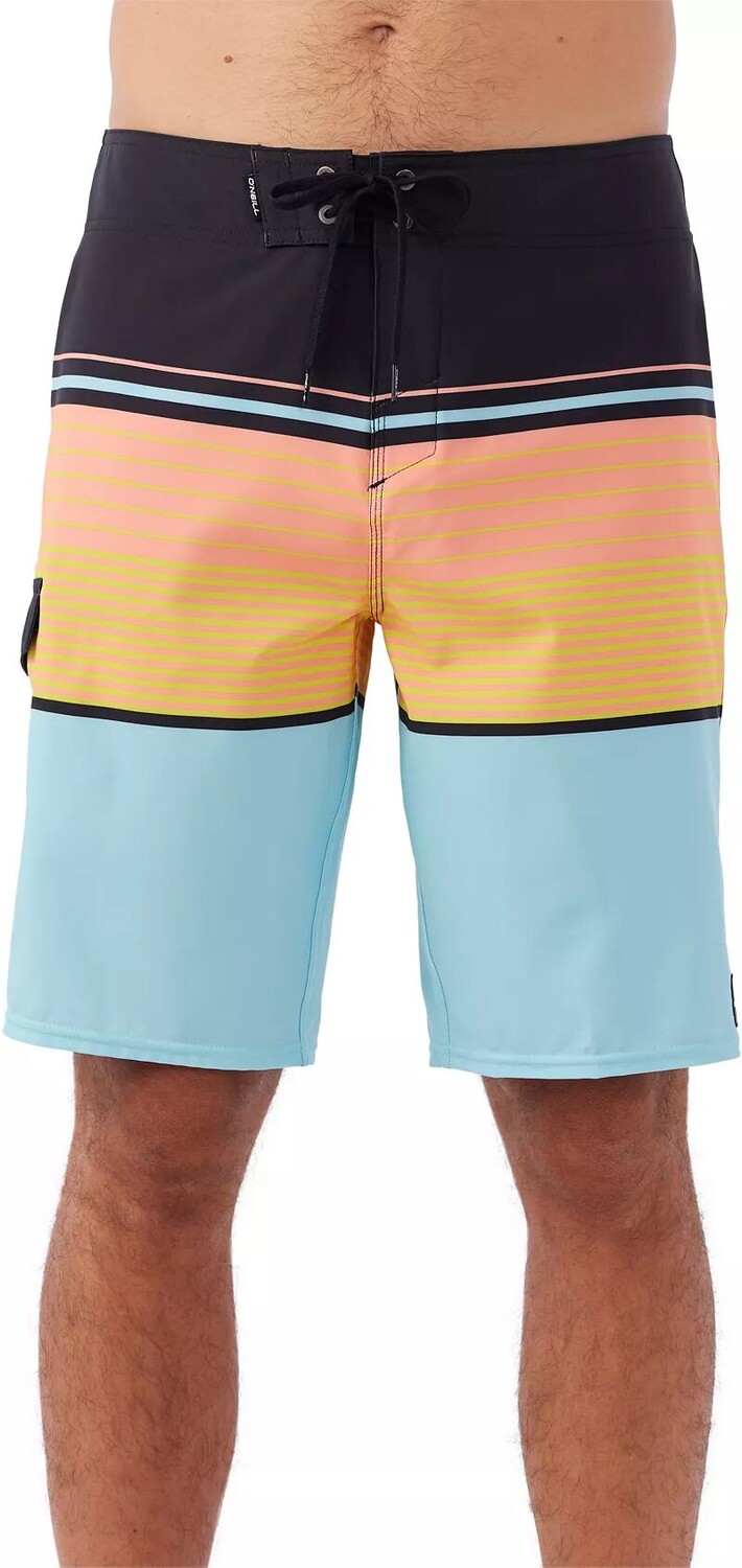 

Мужские шорты O'Neill Lennox Stripe 21 дюйм, бирюзовый