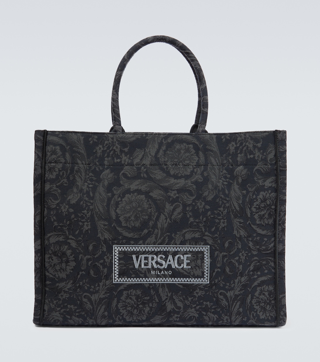 Большая сумка-тоут barocco athena Versace, мультиколор сумка тоут versace barocco athena бежевый