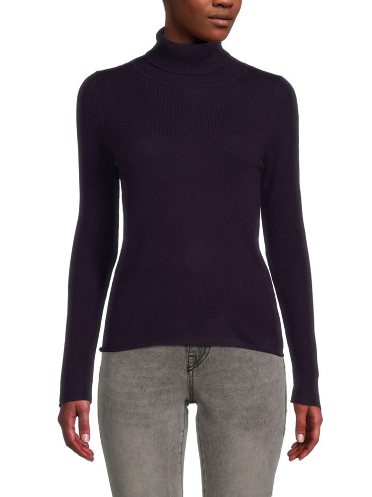 Кашемировый свитер с высоким воротником Sofia Cashmere, цвет Currant