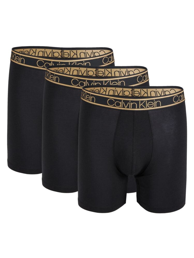 

Комплект из 3 трусов-боксеров с логотипом Calvin Klein, черный