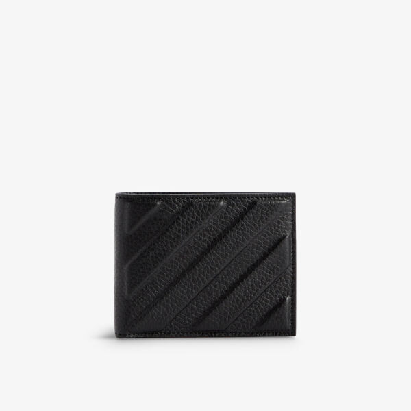 

Кожаный кошелек Diag Off-White, черный