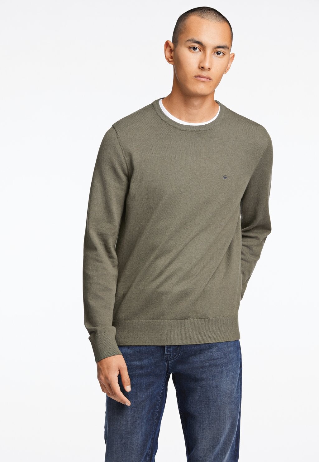 

Джемпер CONTRAST INSIDE COLLAR Junk De Luxe, хаки