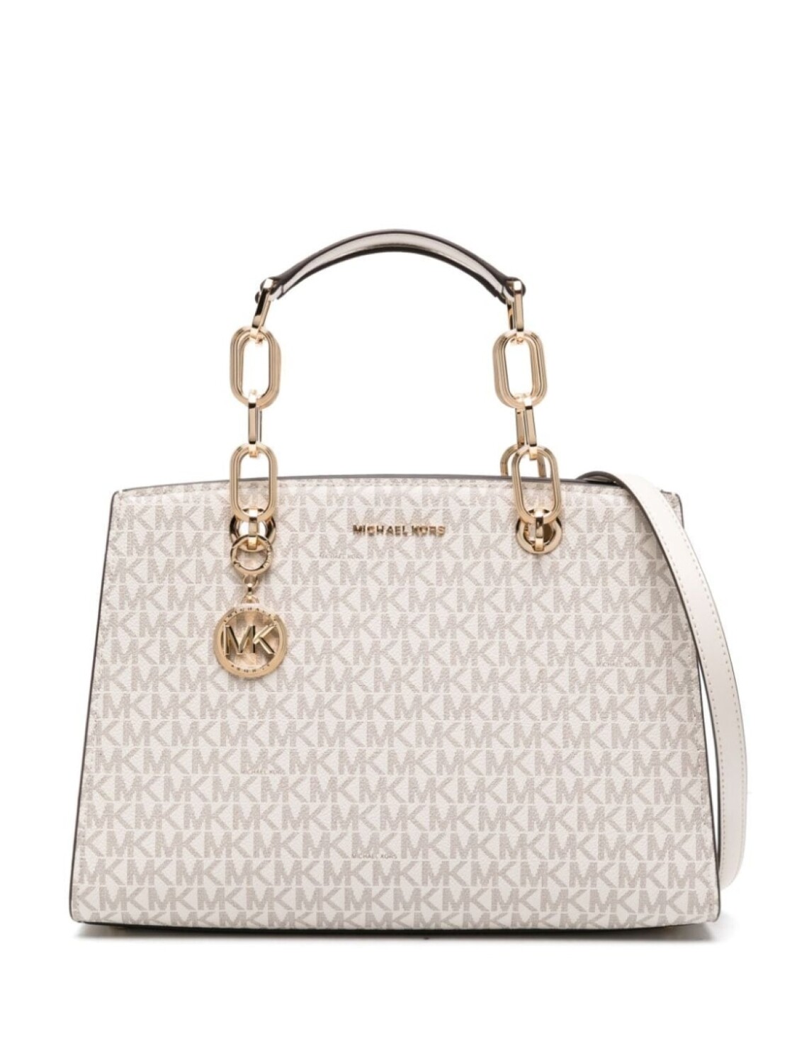 

Michael Kors кожаная сумка-тоут Cynthia, нейтральный цвет