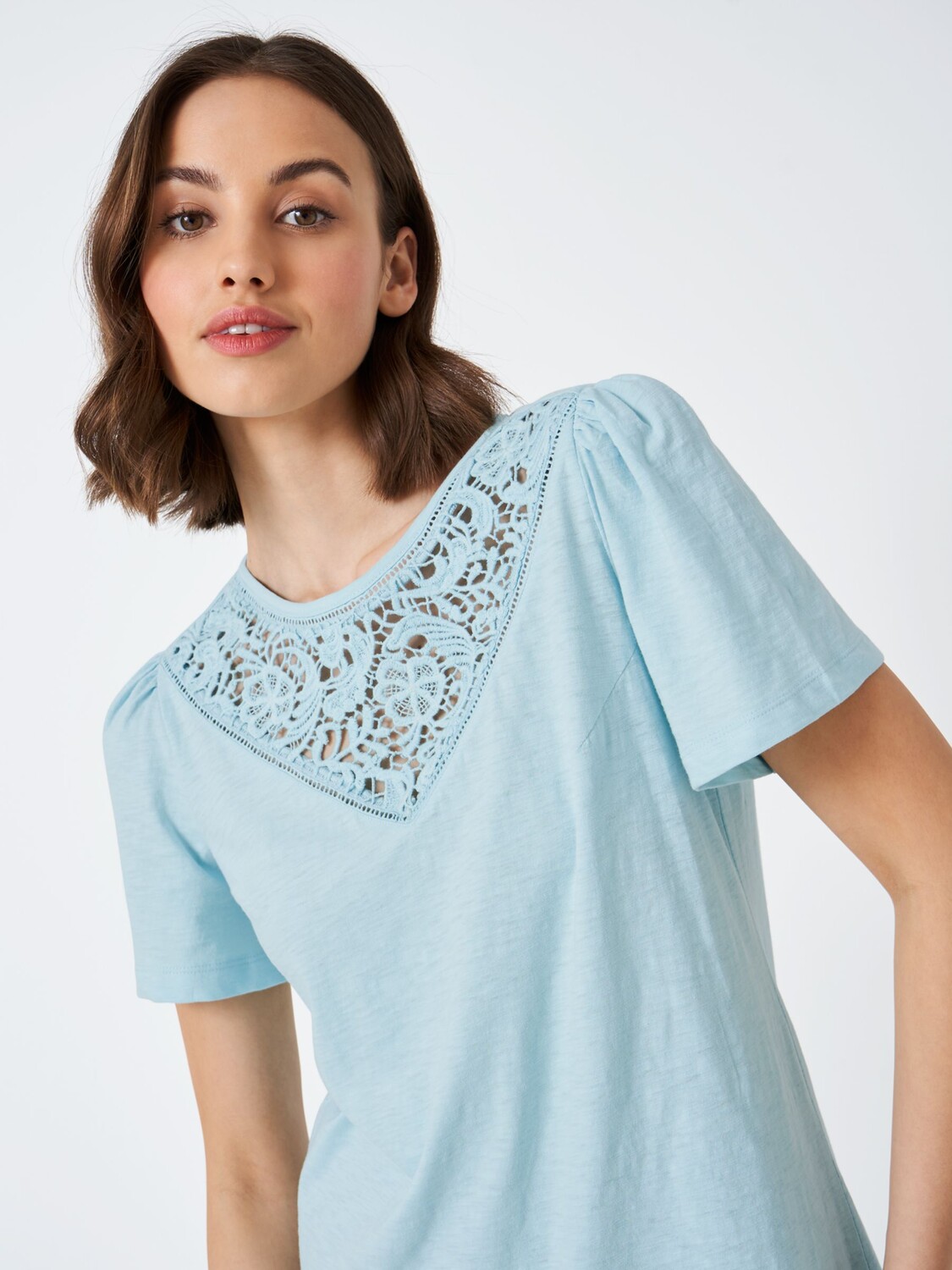 

Crew Clothing Кружевная футболка Angel, бирюзовый