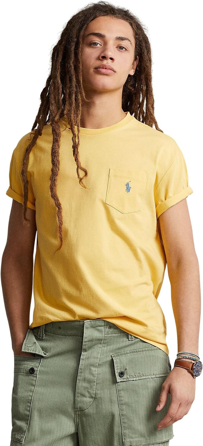 

Классическая футболка из джерси с карманами Polo Ralph Lauren, цвет Fall Yellow