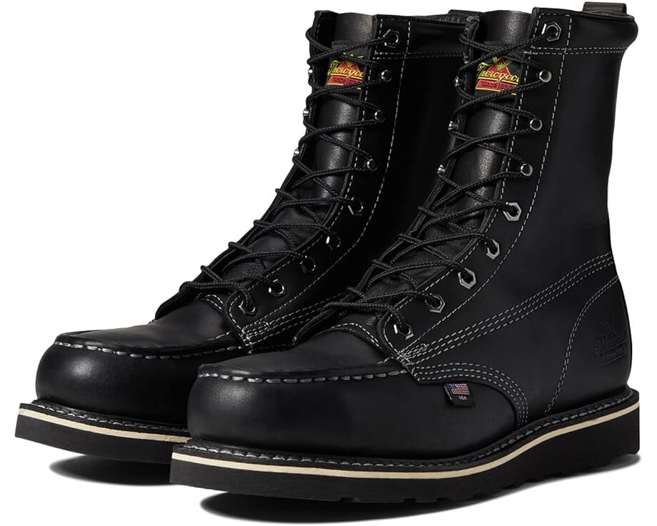 

Ботинки Thorogood American Heritage Midnight Series 8" Moc Toe Safety, черный