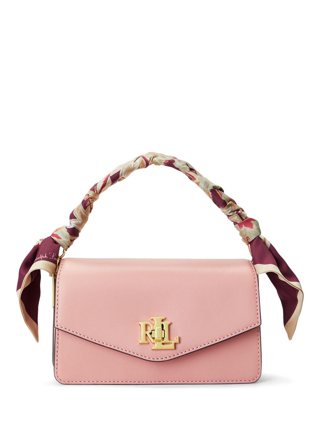 

Lauren Ralph Lauren Tayler 19 Кожаная сумка через плечо, Розовый