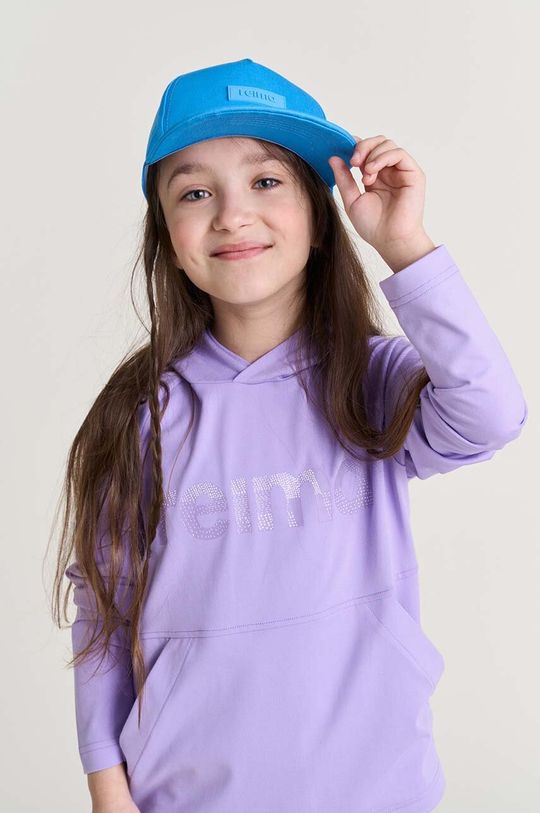 цена Детская хлопковая шапка Reima, синий