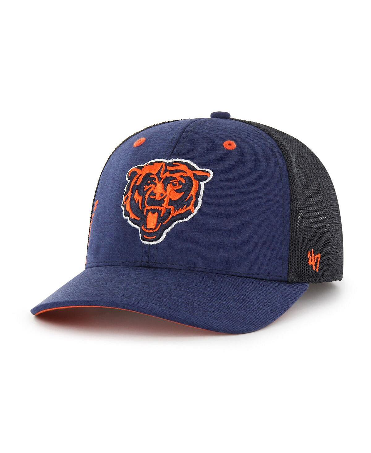 Мужская темно-синяя шляпа Chicago Bears Pixelation Trophy Flex Hat '47 Brand